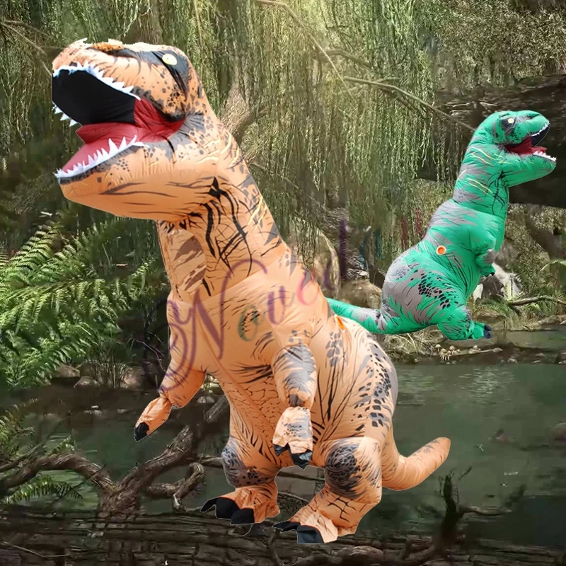 DISFRAZ INFLABLE DE DINOSAURIO PARA ADULTOS - 3