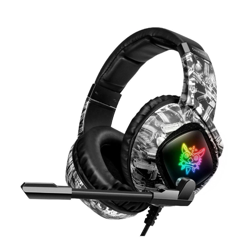 AUDÍFONOS GAMER ONIKUMA HEADSET K1B GAMERS TELEFONO,PS4 GRIS - 2