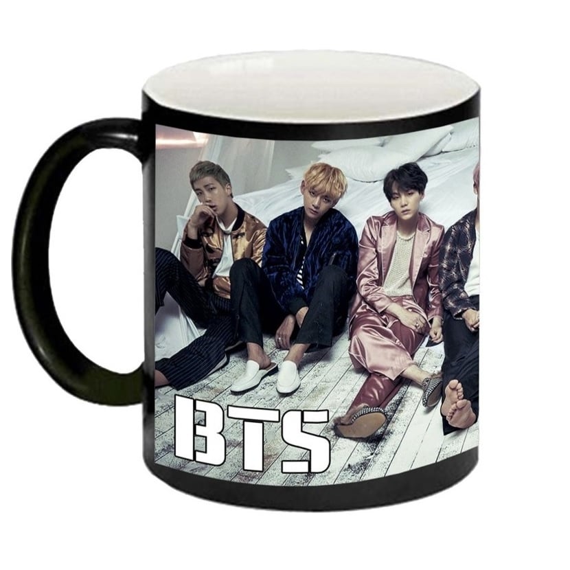TAZAS MÁGICA BTS KPOP | EN COLOR NEGRO - 1