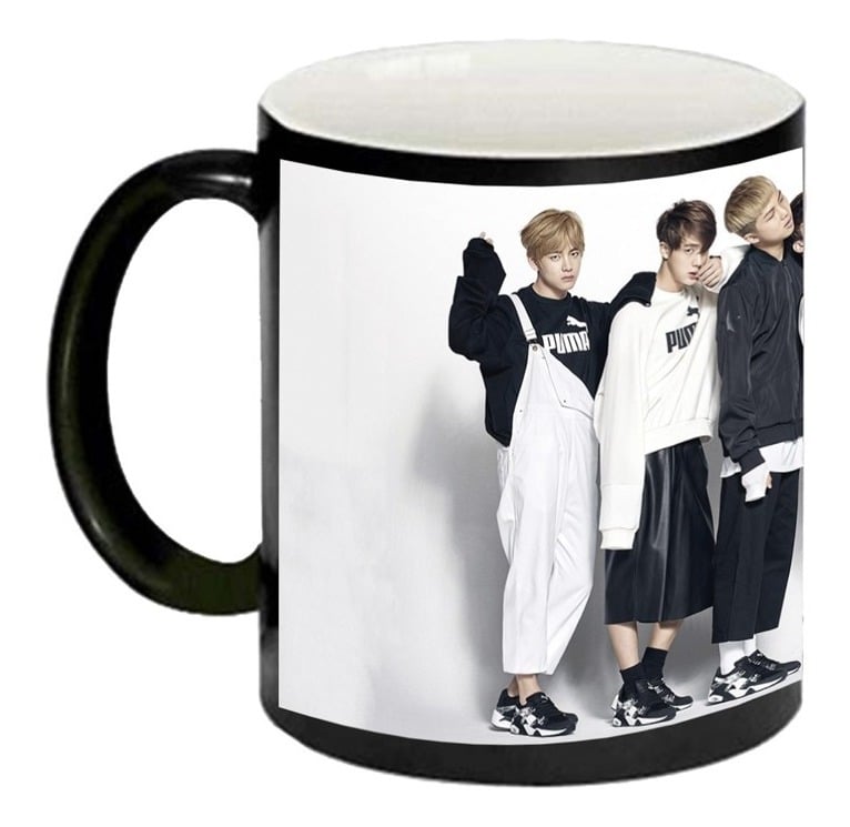 TAZAS MÁGICA BTS KPOP | EN COLOR NEGRO - 4