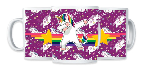 TAZA MAGICA UNICORNIO KAWAII MORADO - 4