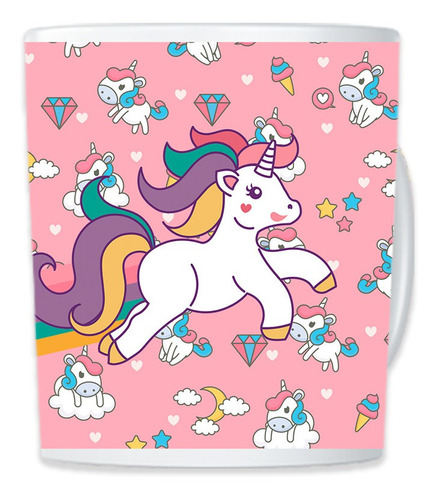 TAZA MAGICA UNICORNIO KAWAII ROSADO - 3
