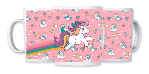 TAZA MAGICA UNICORNIO KAWAII ROSADO - 4