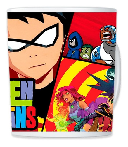 TAZA MÁGICA TEEN TITANS - 2
