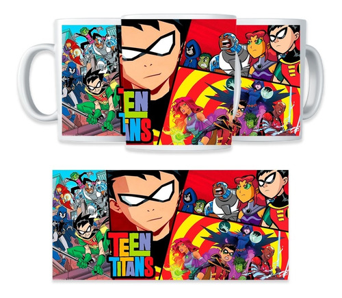 TAZA MÁGICA TEEN TITANS - 4