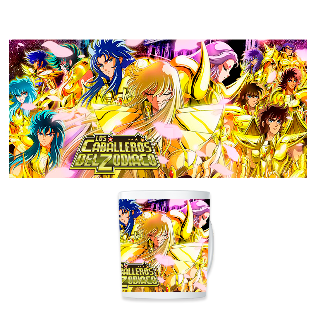 TAZA MÁGICA CABALLEROS DEL ZODIACO DORADOS - 3
