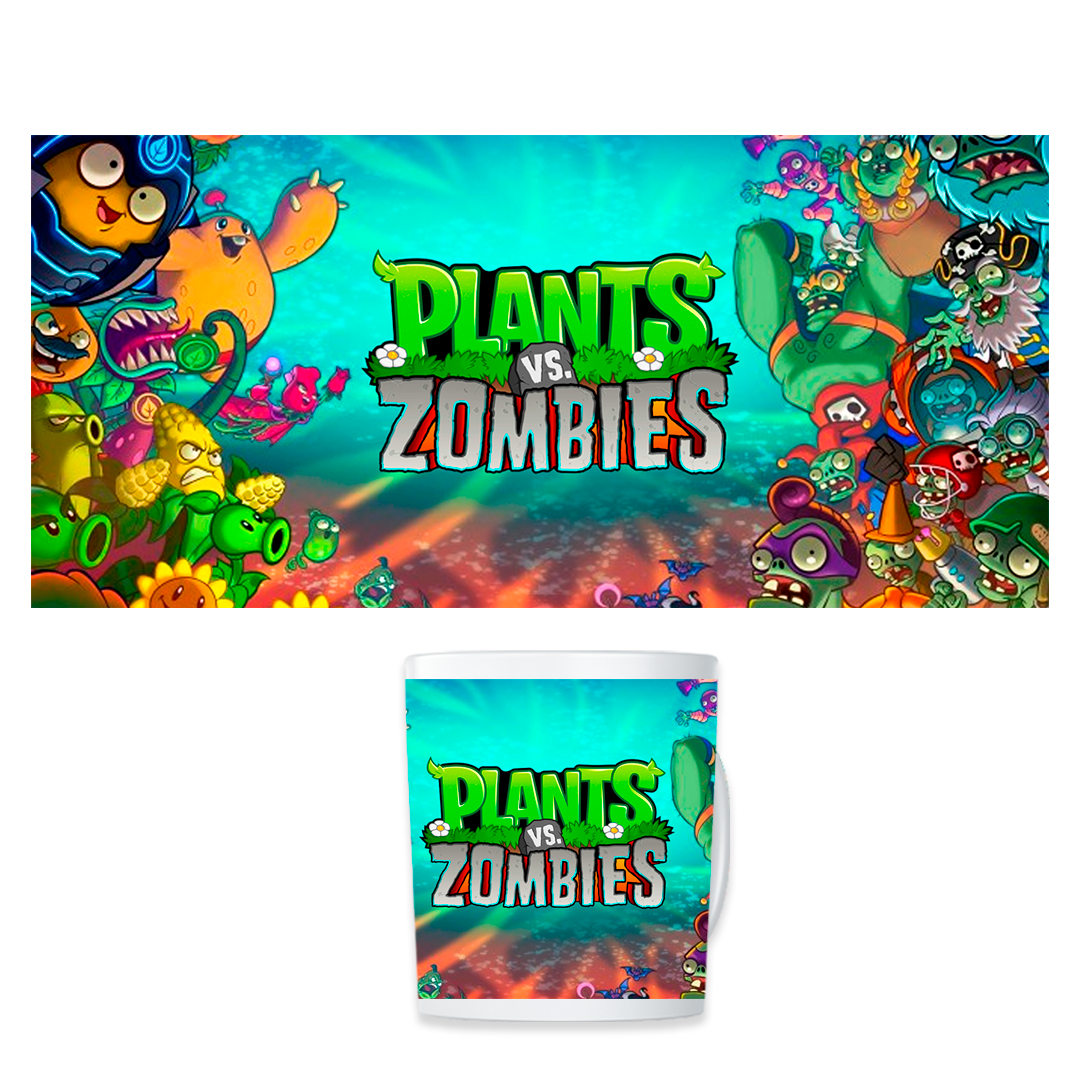 TAZA MÁGICA PLANTAS VS ZOMBIES - 3