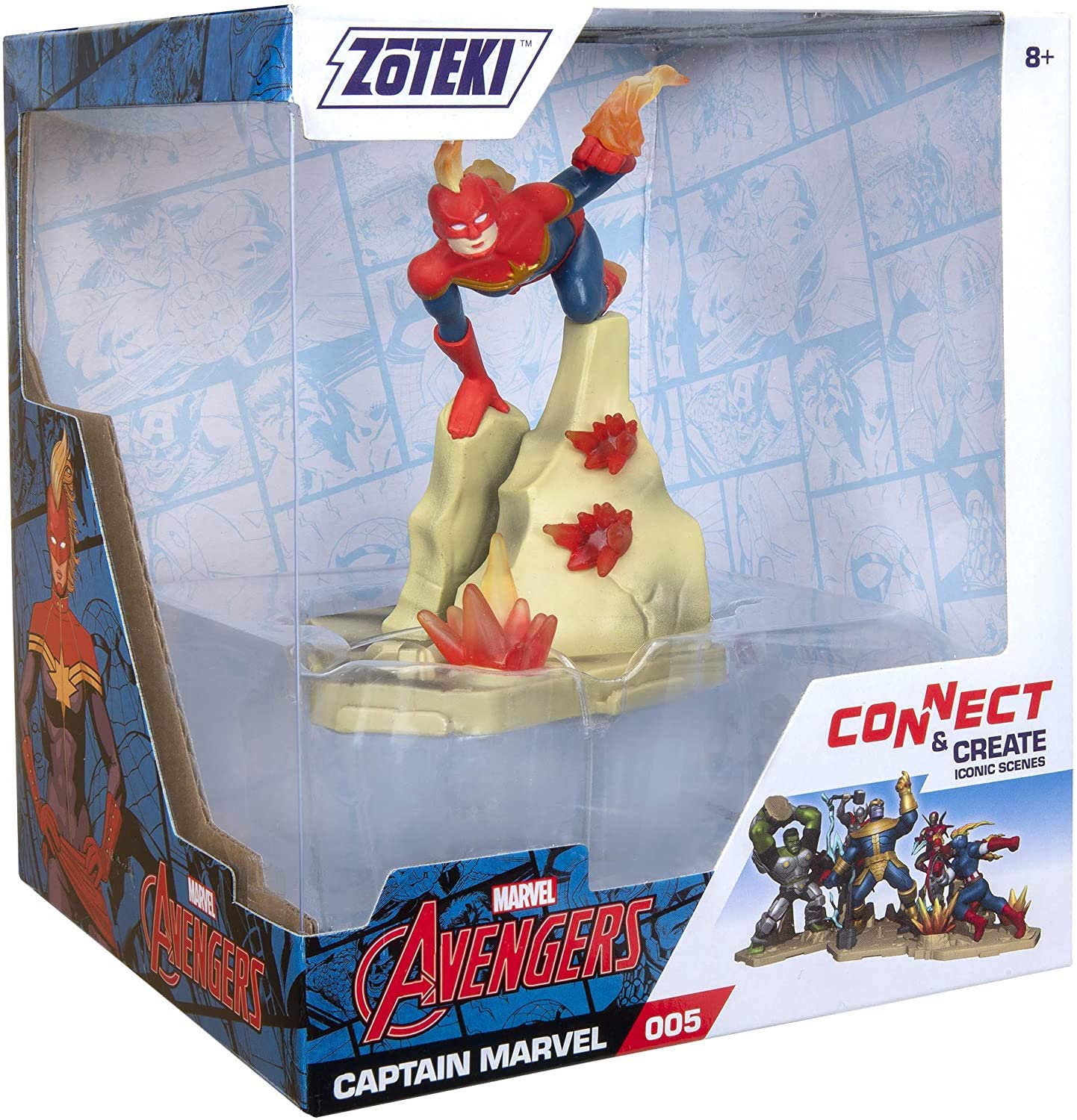 FIGURA ORIGINAL CAPITANA MARVEL - LOS VENGADORES ZOTEKI - 4