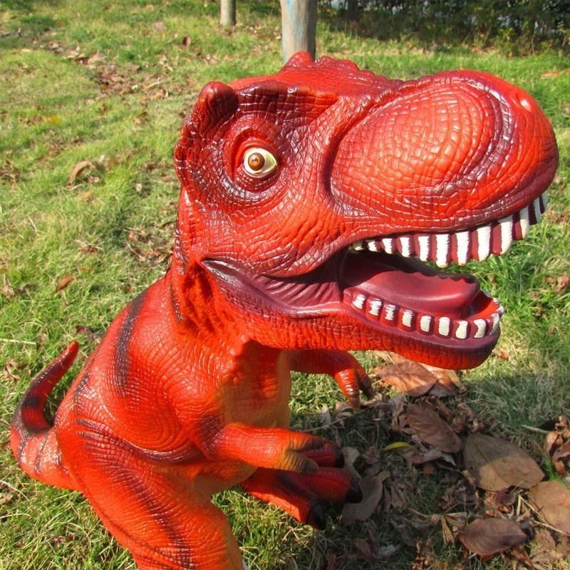 DINOSAURIO REX GIGANTE | EN COLOR ROJO - 1