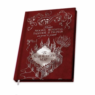 LIBRETA A5 MAPA MERODEADOR HARRY POTTER HOGWARTS - 1