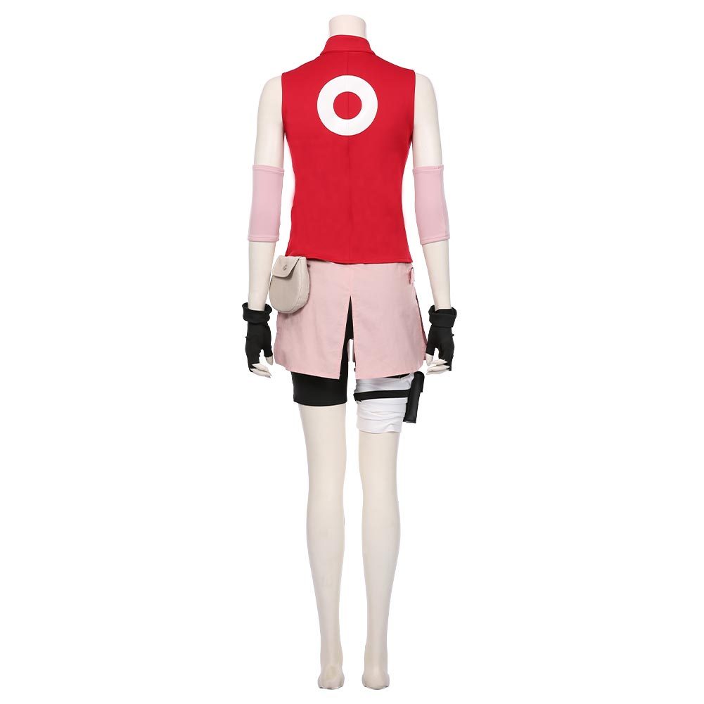 TRAJE COSPLAY SAKURA HARUNO COMPLETO- NARUTO SHIPPUDEN - 2
