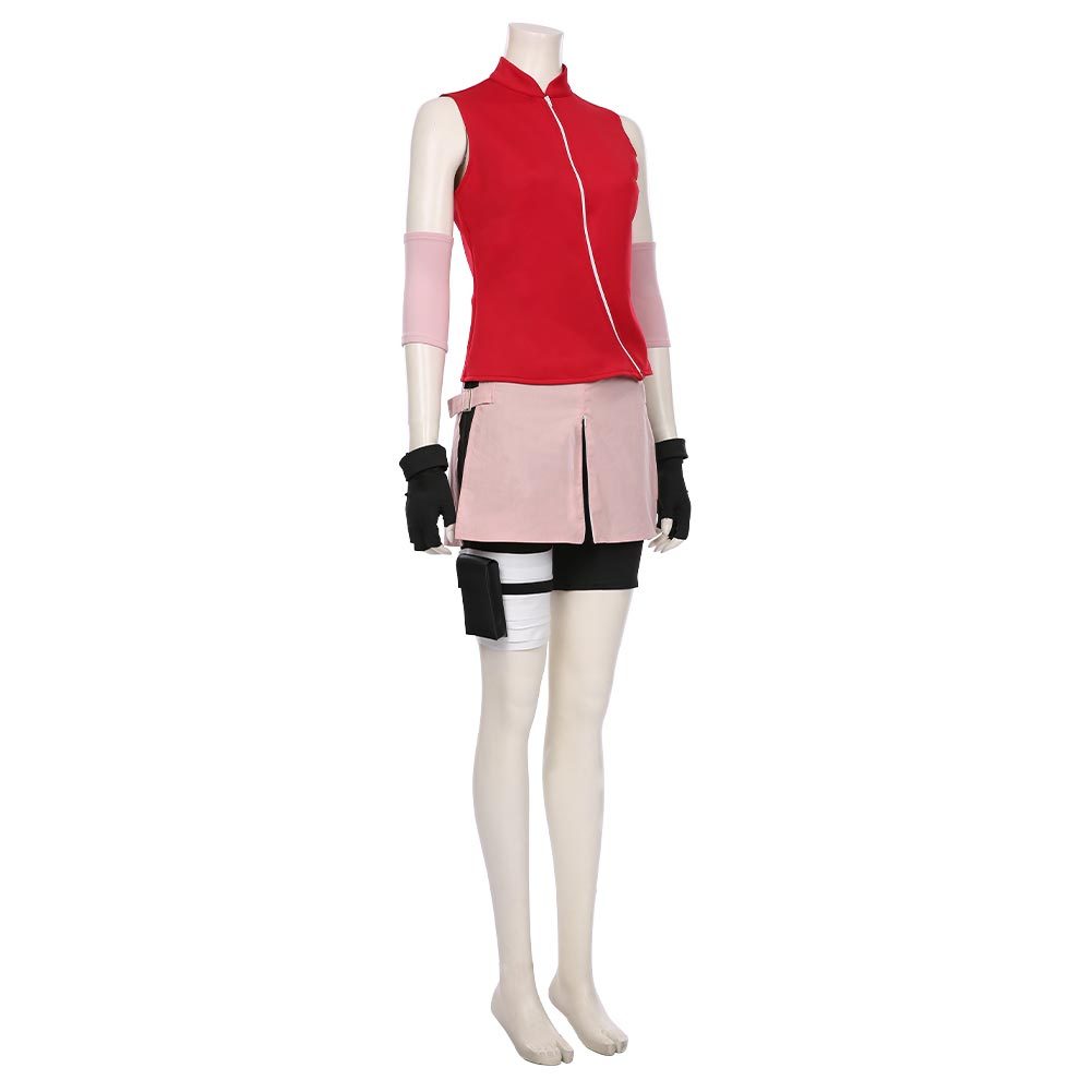 TRAJE COSPLAY SAKURA HARUNO COMPLETO- NARUTO SHIPPUDEN - 3
