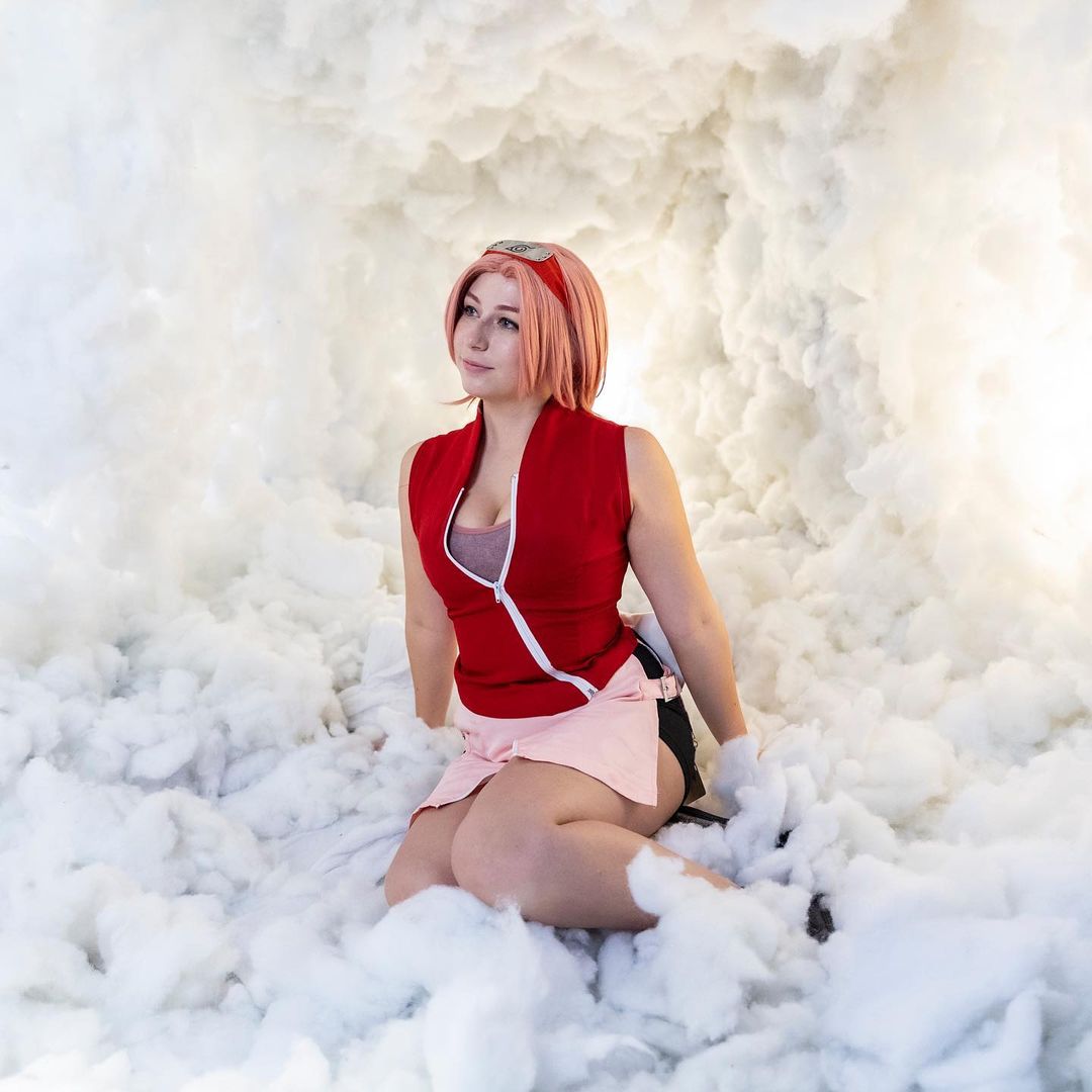 TRAJE COSPLAY SAKURA HARUNO COMPLETO- NARUTO SHIPPUDEN - 4