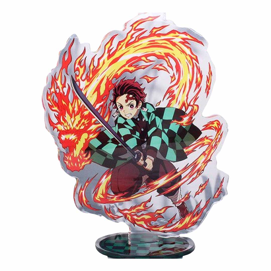 FIGURA ACRILICA ANIME TANJIRO KAMADO FUEGO KIMETSU NO YAIBA - 1