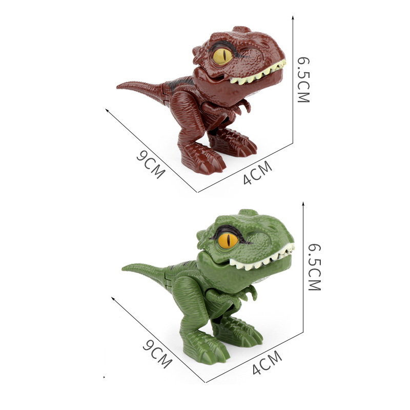 JUGUETE SET 4 DINOSAURIOS INTERACTIVOS MINI T REX PARA NIÑOS - 3