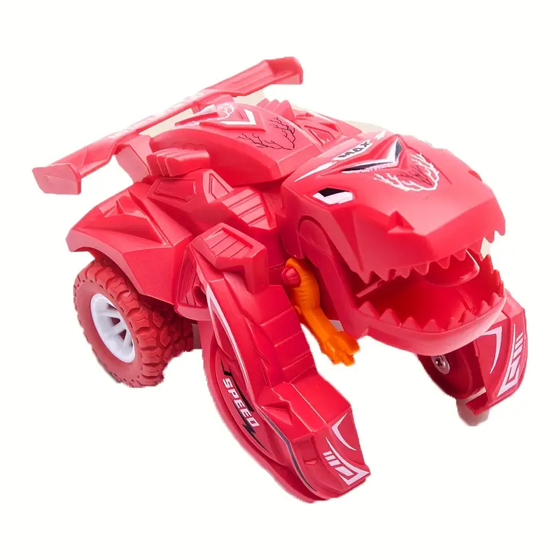 SET JUGUETES CUATRO AUTOS TRANSFORMERS DINOUSAURIO PARA NIÑOS - 8