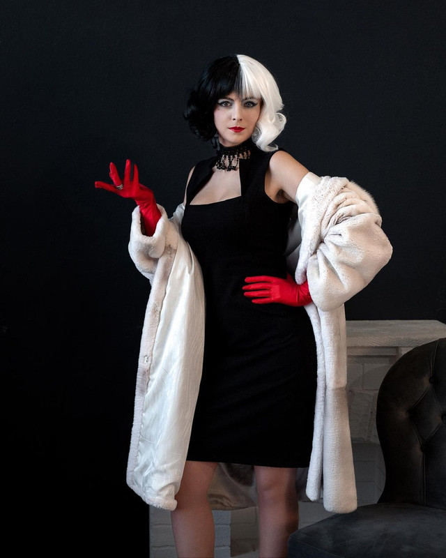 ACCESORIOS COSPLAY CRUELLA DE VIL DISFRAZ PELÍCULA DISNEY - 4