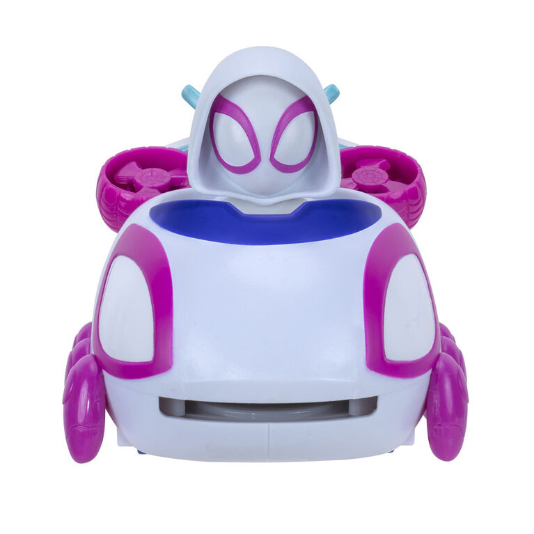 JUGUETE AUTO LANZA DISCO SPIDEY & FRIENDS - SPIDER GWEN - 1