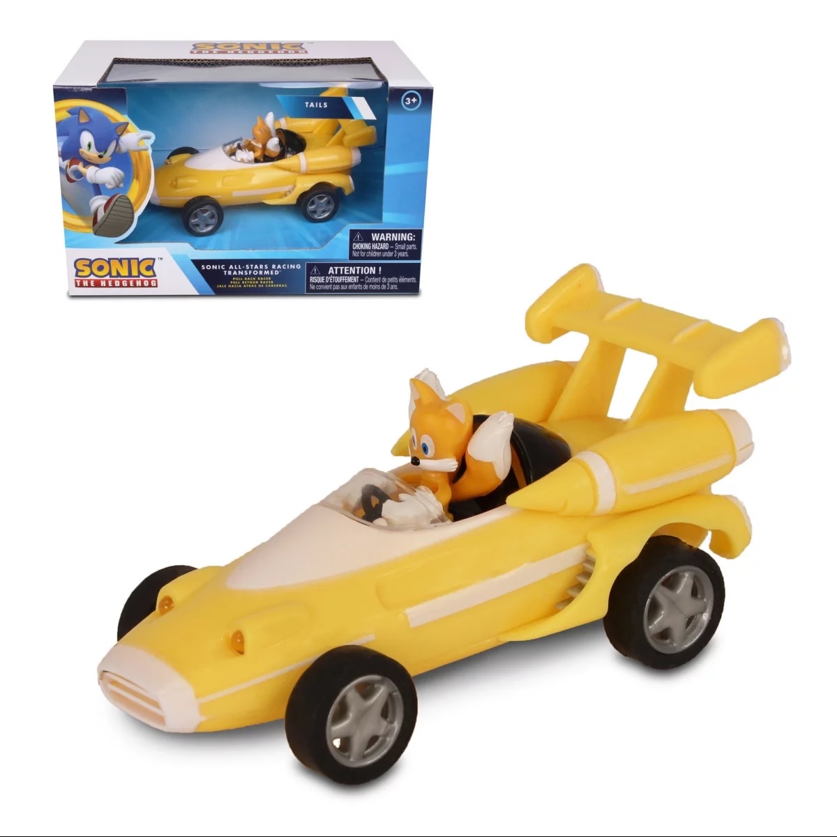 JUGUETE AUTO DE CARRERAS TAILS- SONIC THE HEDGEHOG - 1