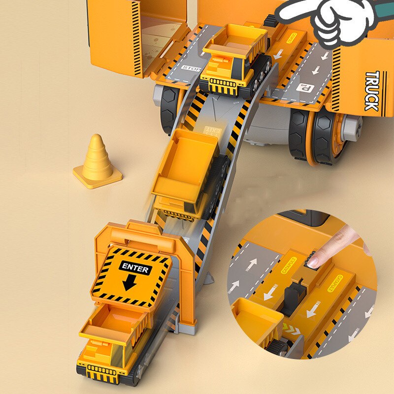 JUGUETE CAMIONES DE CONSTRUCCIÓN GRUA Y ELEVADOR - 7