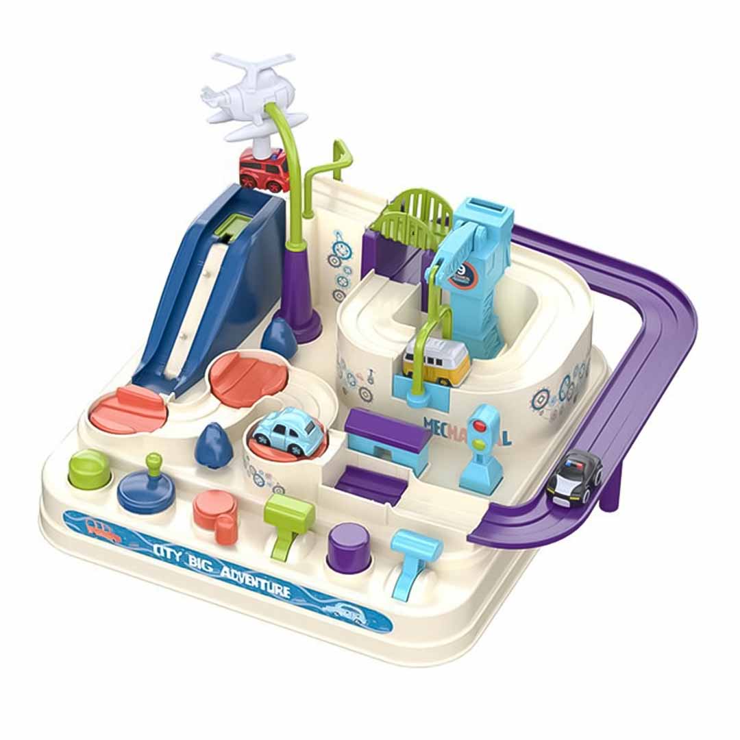 JUGUETE DIDACTICO CIUDAD MAGICA DE AUTOS NIÑOS MONTESSORI - 1
