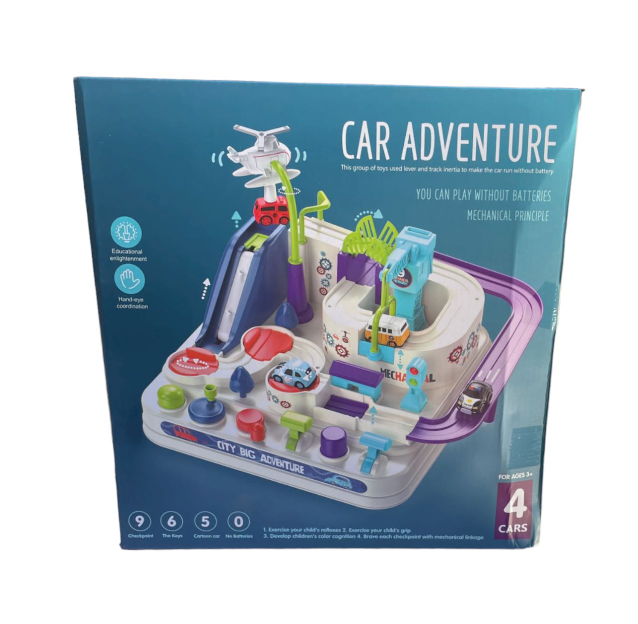 JUGUETE DIDACTICO CIUDAD MAGICA DE AUTOS NIÑOS MONTESSORI - 5