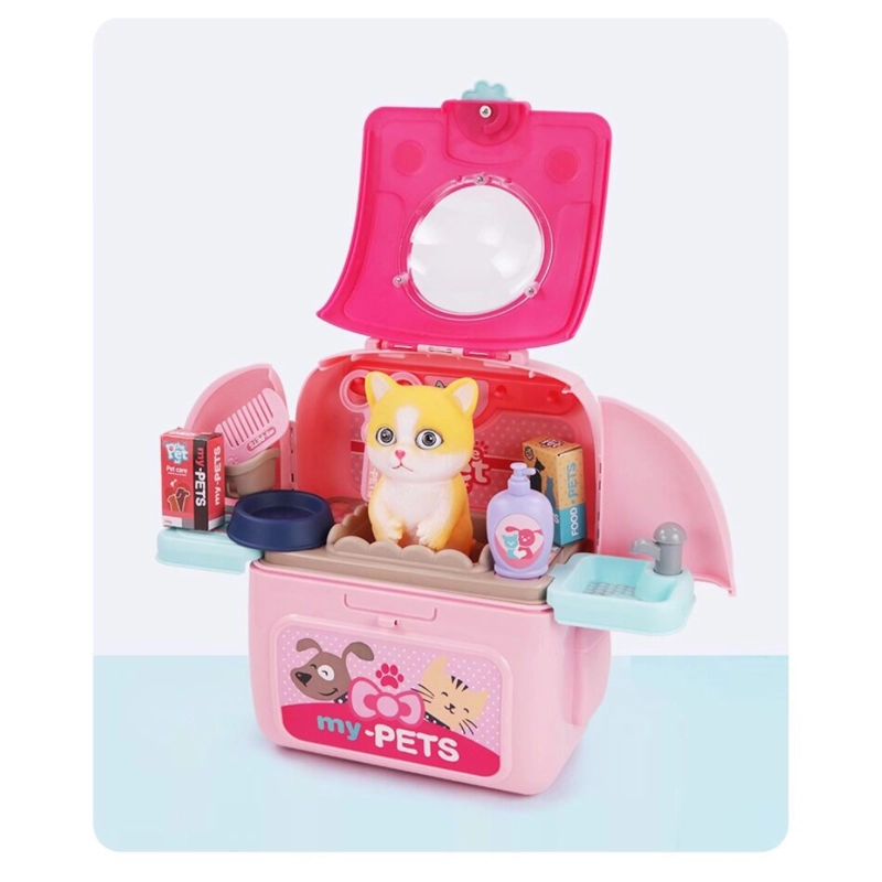 JUGUETE SET MOCHILA DE VETERINARIO GATITO PARA NIÑOS - 1