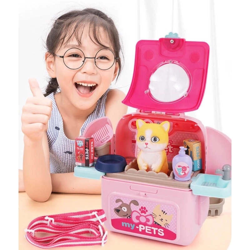 JUGUETE SET MOCHILA DE VETERINARIO GATITO PARA NIÑOS - 3