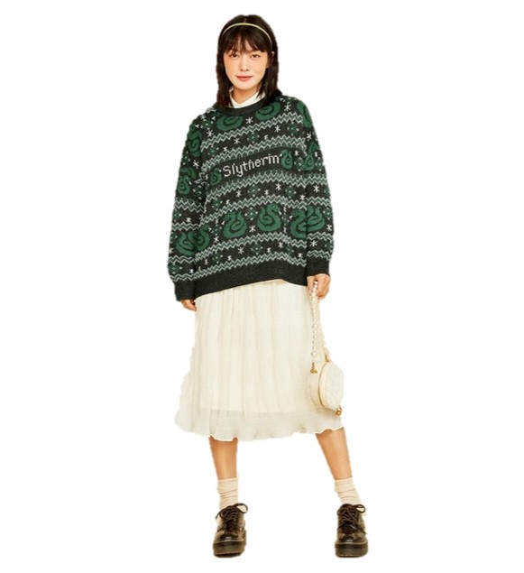 SWEATER MUJER SLYTHERIN HARRY POTTER CHALECO - 1