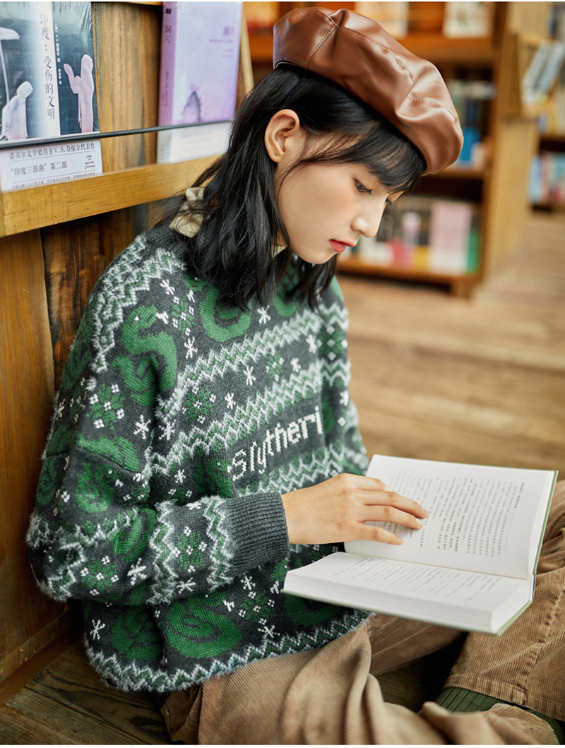 SWEATER MUJER SLYTHERIN HARRY POTTER CHALECO - 3