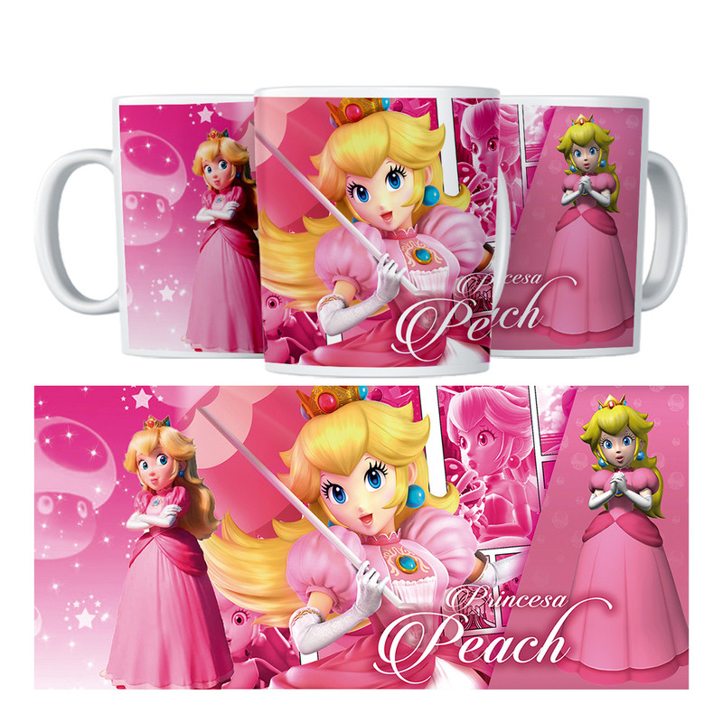 TAZA MAGICA PRINCESA PEACH SUPER MARIO BROS - 5