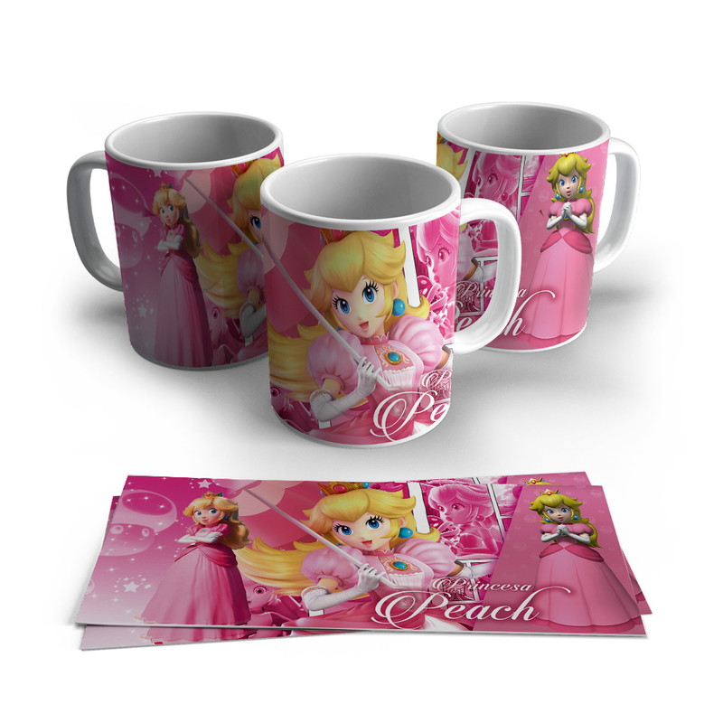 TAZA MAGICA PRINCESA PEACH SUPER MARIO BROS - 6