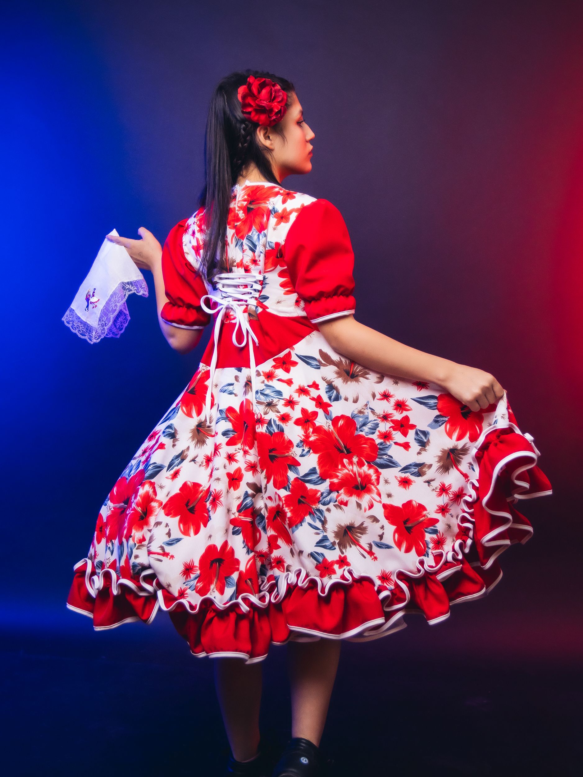 VESTIDOS DE HUASA DE CHINITA NIÑA FIESTAS PATRIAS - 5