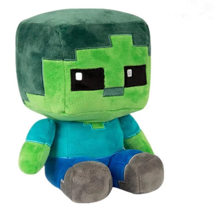 PELUCHES ZOMBIE STEVE CREEPER 25CM - 1