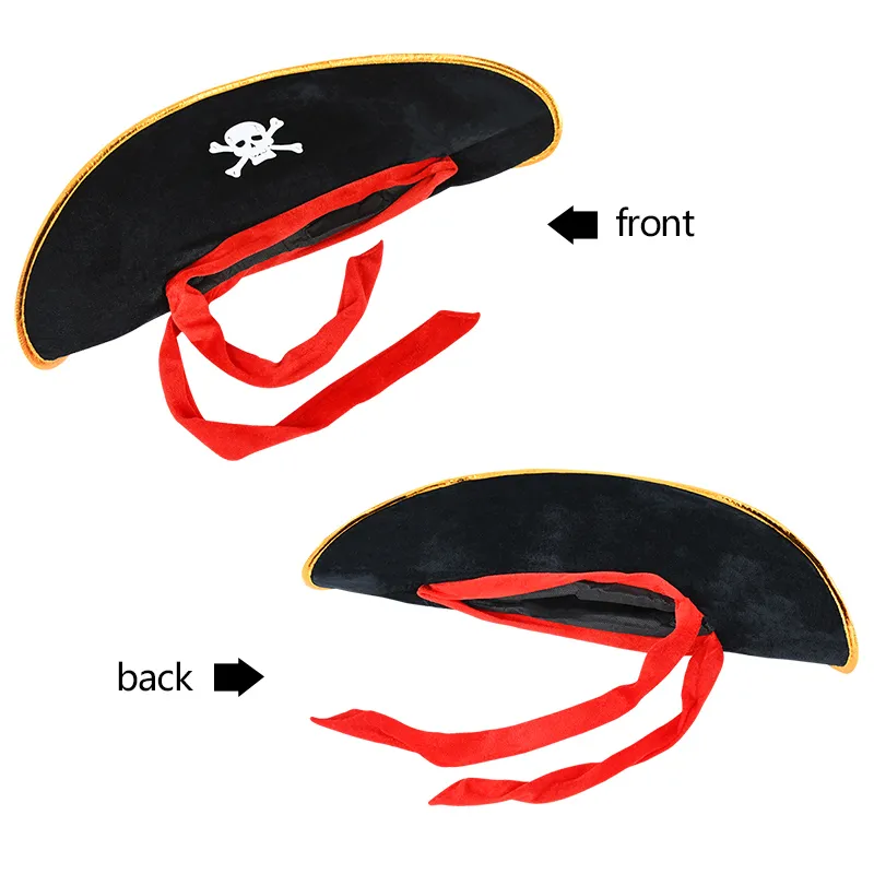 SOMBRERO DE PIRATA BOINA GORRO COTILLÓN - 8