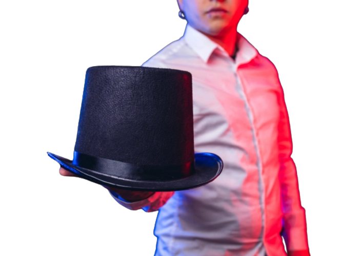 SOMBRERO DE MAGO DISFRAZ COSPLAY ADULTO - 1