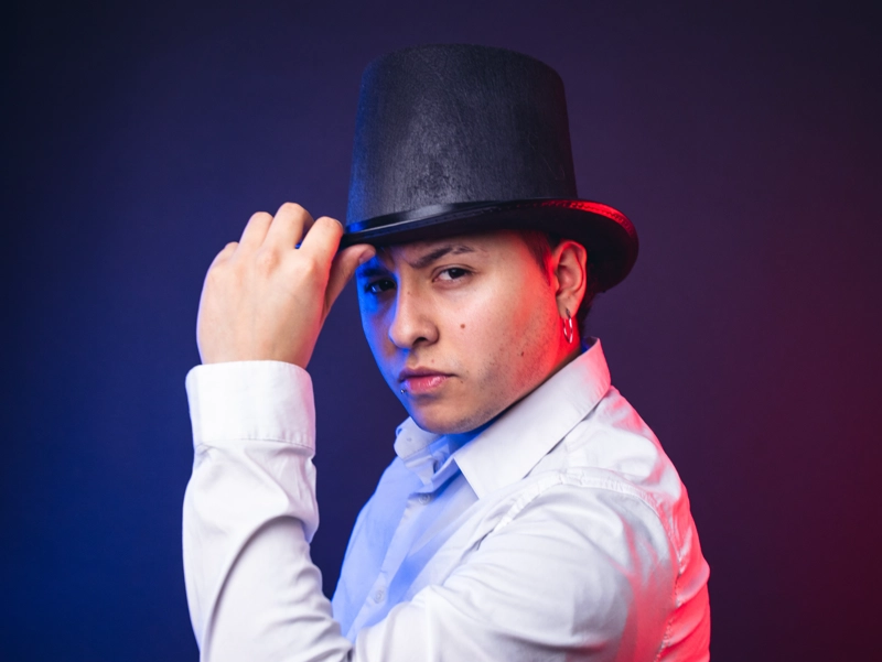 SOMBRERO DE MAGO DISFRAZ COSPLAY ADULTO - 4