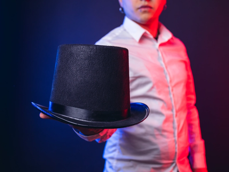 SOMBRERO DE MAGO DISFRAZ COSPLAY ADULTO - 5