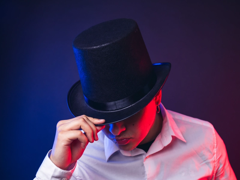 SOMBRERO DE MAGO DISFRAZ COSPLAY ADULTO - 6