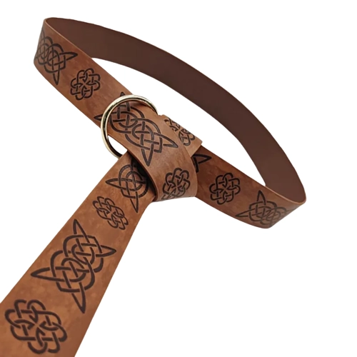 CINTURON VIKINGO MEDIEVAL DE CUERO PU ACCESORIO COSPLAY - 1