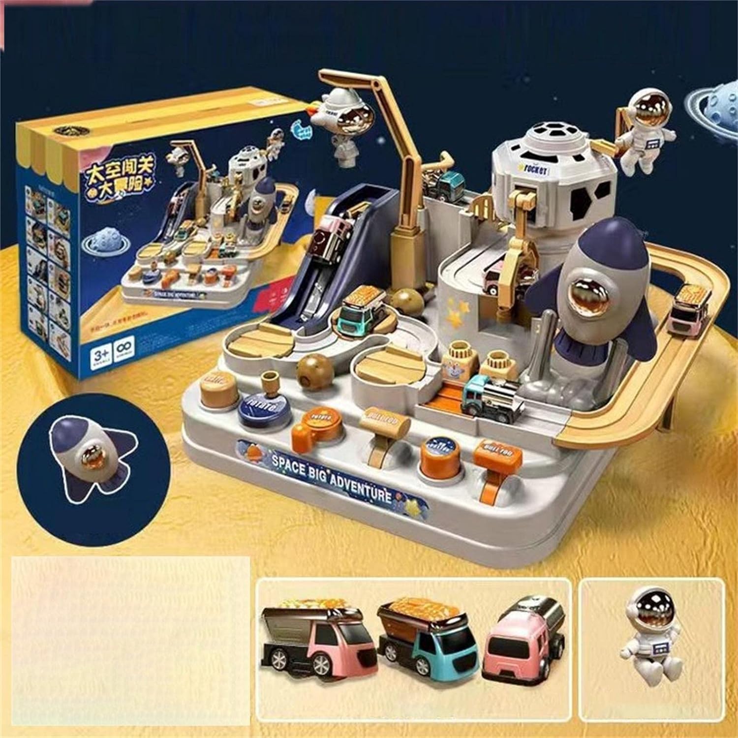 JUGUETE DIDACTICO CIUDAD MAGICA ASTRONAUTA NIÑOS MONTESSORI - 5