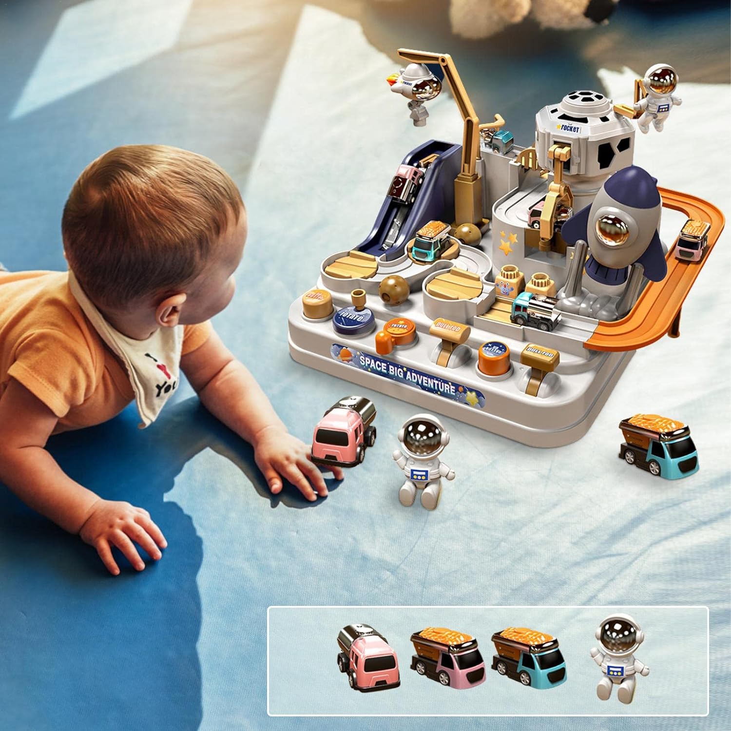 JUGUETE DIDACTICO CIUDAD MAGICA ASTRONAUTA NIÑOS MONTESSORI - 8