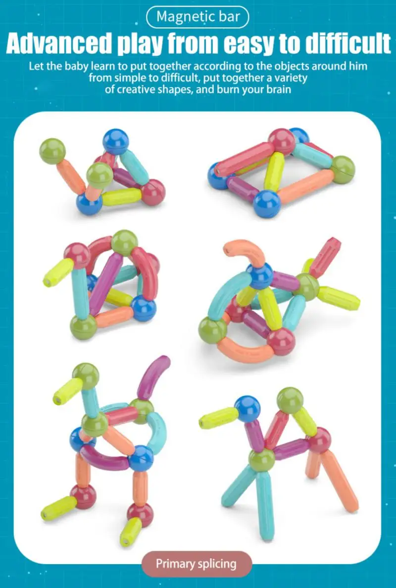 SET JUGUETE DE IMANES DIDÁCTICOS PARA NIÑOS 60 PIEZAS - 1