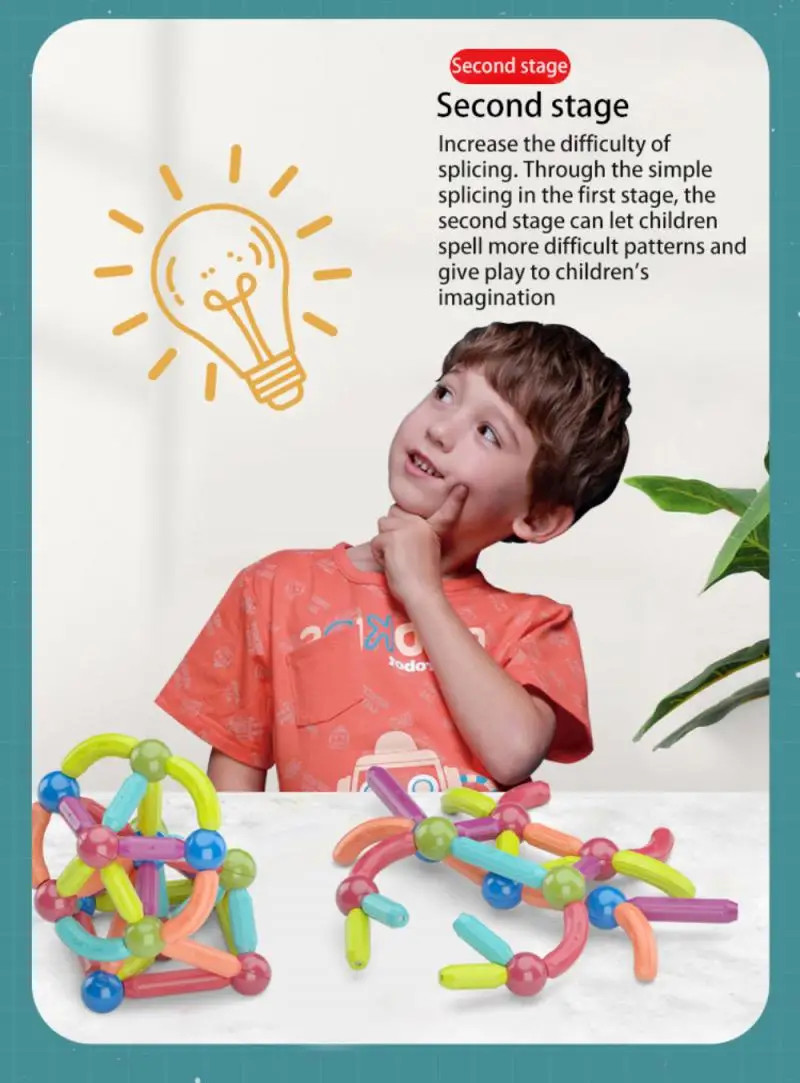 SET JUGUETE DE IMANES DIDÁCTICOS PARA NIÑOS 60 PIEZAS - 4