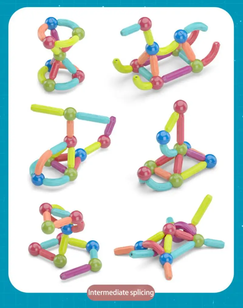 SET JUGUETE DE IMANES DIDÁCTICOS PARA NIÑOS 60 PIEZAS - 5