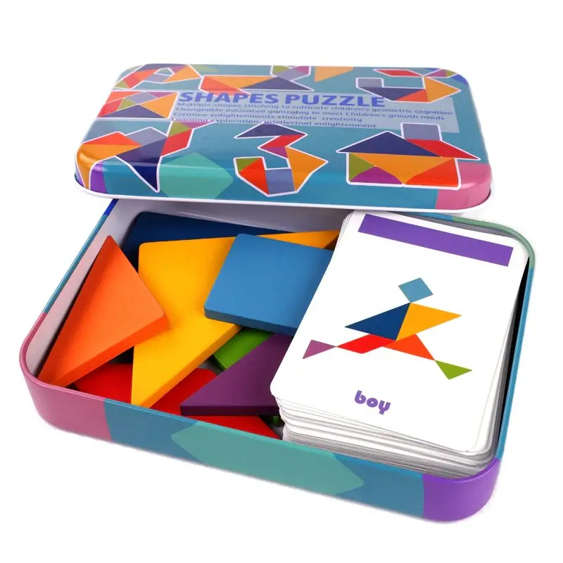 SET JUGUETE DE MADERA ROMPECABEZAS PUZZLES NIÑOS 125 PCS - 1