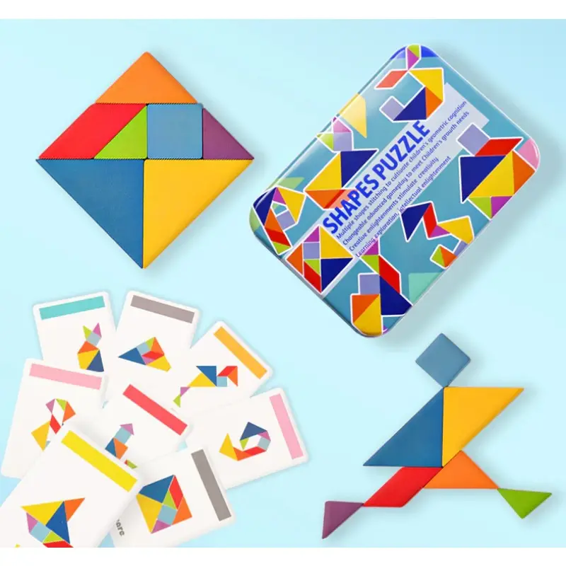 SET JUGUETE DE MADERA ROMPECABEZAS PUZZLES NIÑOS 125 PCS - 2