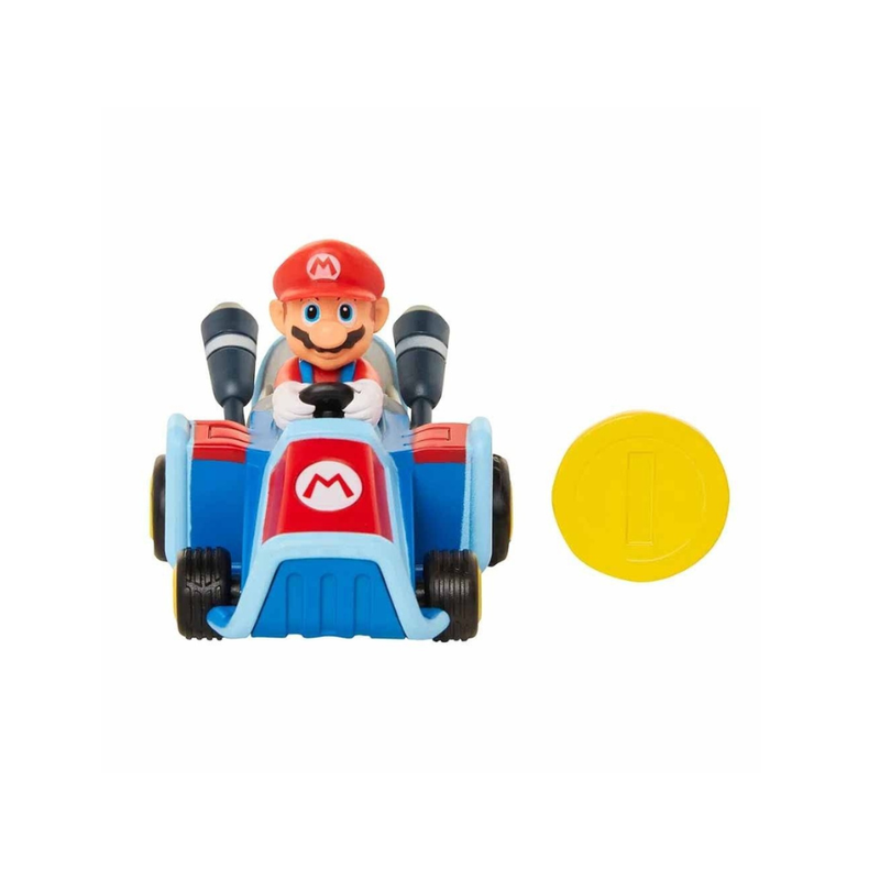 AUTO DE CARRERAS MARIO BROSS MONEDA- MARIO KART CORREDORES - 1