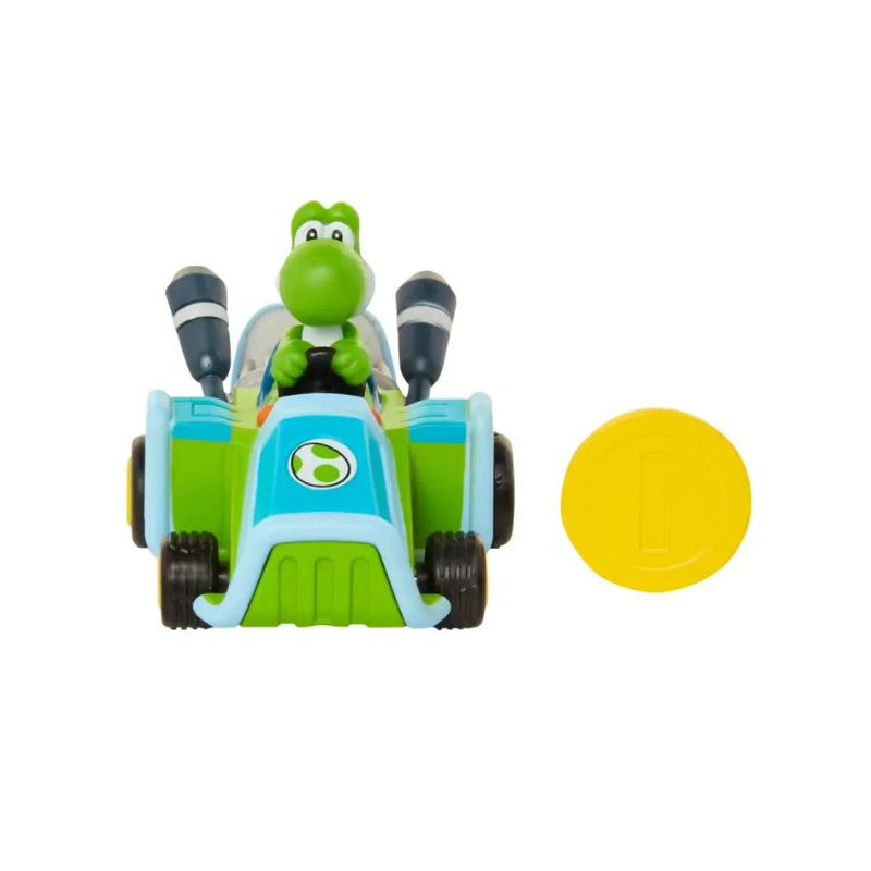 AUTO DE CARRERAS YOSHI MONEDA- MARIO KART CORREDORES - 1
