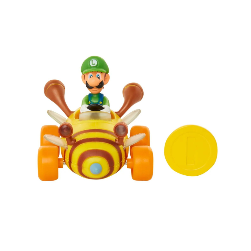 AUTO DE CARRERAS LUIGI MONEDA- MARIO KART CORREDORES - 1